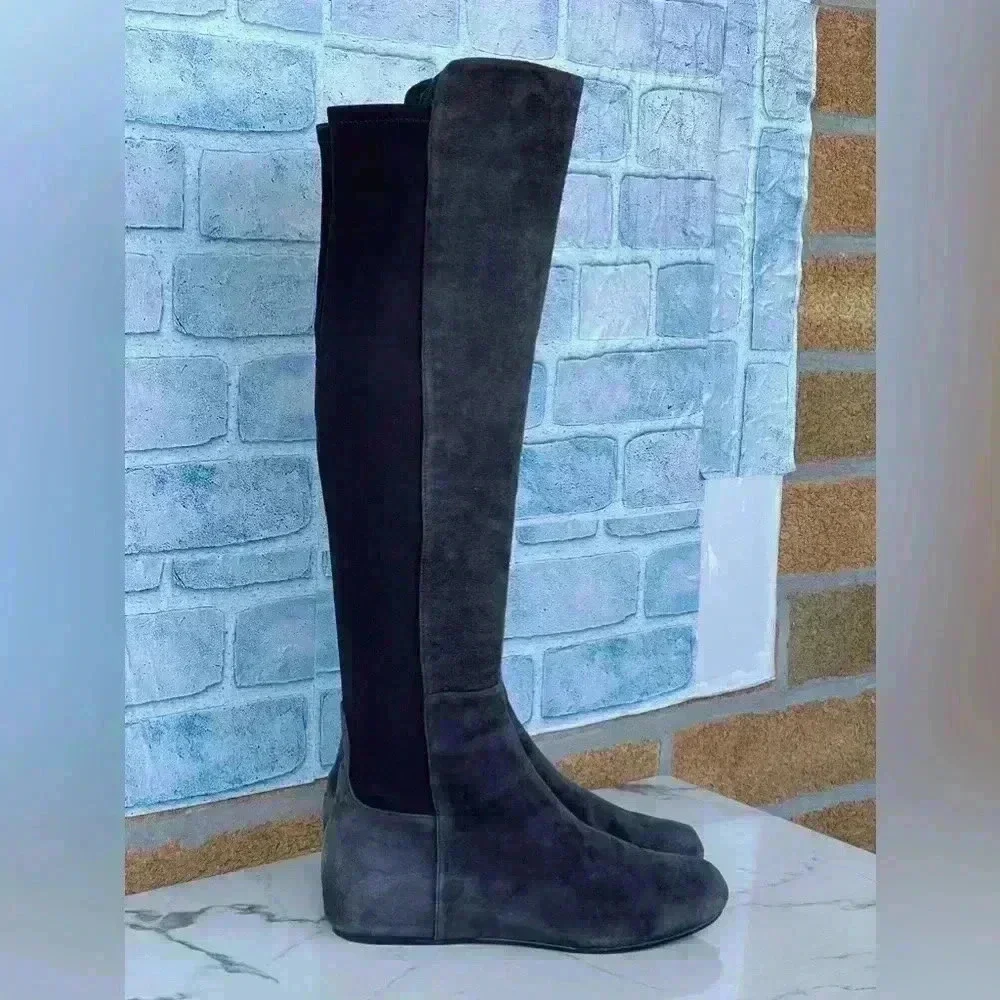 STUART WEITZMAN LANDER OTK WEDGE BOOTS 8.5 M